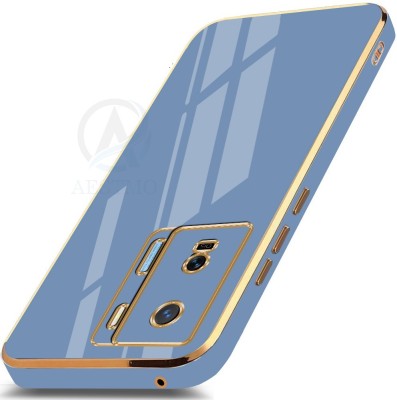 AESTMO Back Cover for iQOO Z7 5G, iQOO Z7, iQOO Z7s 5G, iQOO Z7s(Blue, Gold, Dual Protection, Silicon, Pack of: 1)