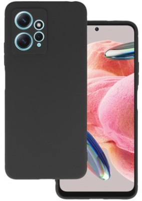 ASMANTIC Back Cover for Mi Redmi 12 4G(Black, Grip Case, Silicon, Pack of: 1)