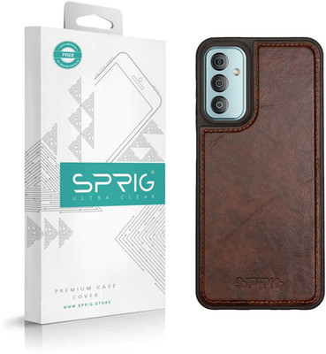 Sprig Glossy Leather Back Cover for SAMSUNG Galaxy F23 5G, Samsung F23, Galaxy F23, F23 5G(Brown, Hard Case, Pack of: 1)