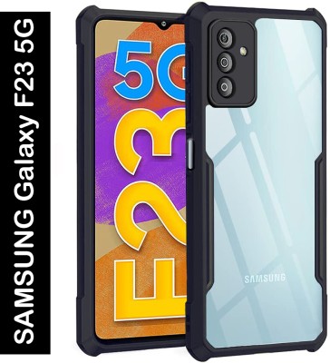 ADITI Designs Back Cover for SAMSUNG Galaxy F23 5G(Black, Transparent, Camera Bump Protector, Pack of: 1)