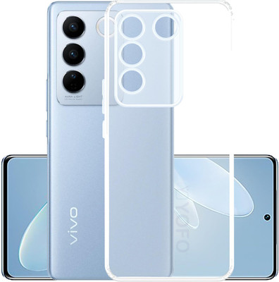 GodKuber Back Cover for Vivo V27 Pro 5G high qualitiy transparent mobile back cover(Transparent, Grip Case, Silicon, Pack of: 1)