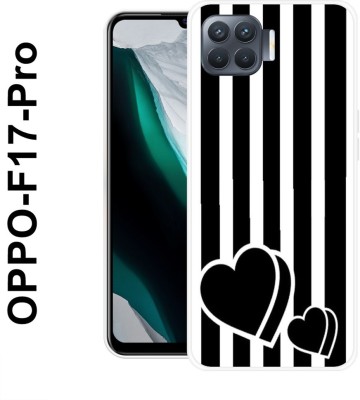 MM9E Back Cover for Oppo F17 Pro(Black, White, Pack of: 1)