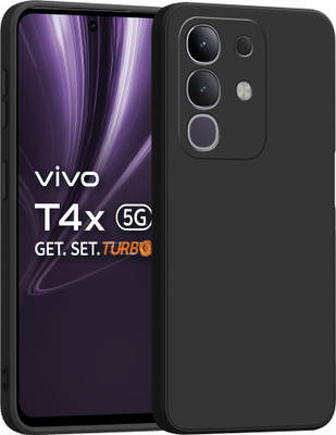 Forgive Back Cover for Vivo T4X 5G(Black, Shock Proof, Silicon, Pack of: 1)