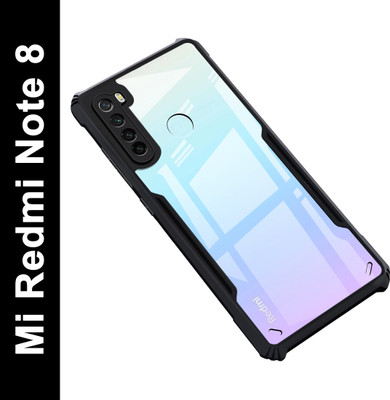 Zapcase Back Cover for Mi Redmi Note 8(Black, Shock Proof, Pack of: 1)