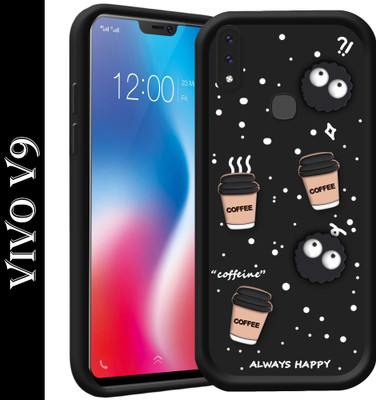 BOZTI Back Cover for Vivo V9(Black, 3D Case, Pack of: 1)
