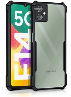 MOBILOVE Back Cover for Samsung Galaxy F14 5G | Four Corner Hybrid Soft PC Anti Clear Gel TPU Bumper Back Case(Black, Shock Proof, Pack of: 1)