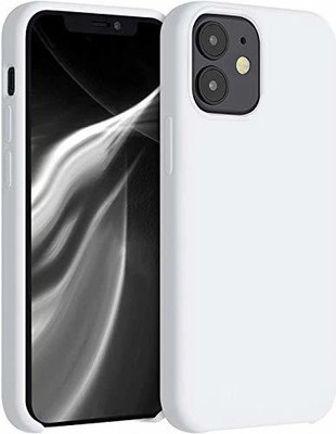 Midos Back Cover for iPhone 12 Mini, Silicone with Full Protection Soft Slim Back Cover For - iPhone 12 mini(White, Grip Case, Silicon)