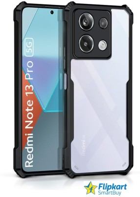 Flipkart SmartBuy Back Cover for REDMI Note 13 Pro 5G(Black, Grip Case, Pack of: 1)