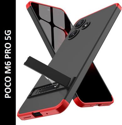 KWINE CASE Back Cover for POCO M6 Pro 5G(Red, Dual Protection, Pack of: 1)