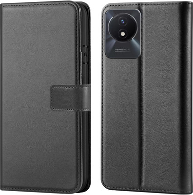 Forego Back Cover for Vivo Y02T(Black, Cases with Holder, Pack of: 1)