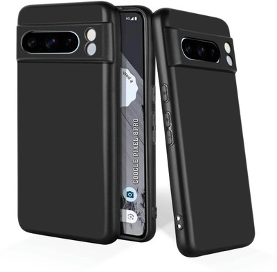 7printzone Back Cover for Google Pixel 8 Pro(Black, Flexible, Silicon)