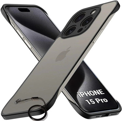 Micvir Back Cover for Apple iPhone 15 Pro(Black, Dual Protection, Pack of: 1)