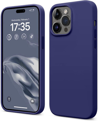 Infigo Back Cover for Apple iPhone 14 Pro(Blue, Camera Bump Protector, Silicon, Pack of: 1)