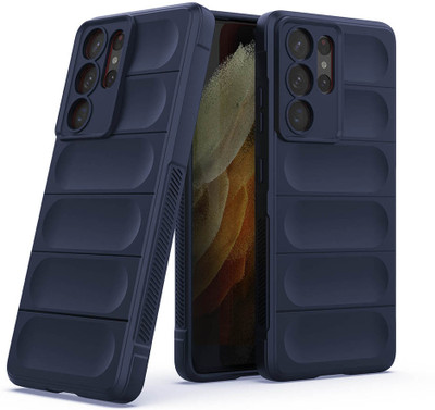 Casotec Back Cover for Samsung Galaxy S21 Ultra 5G(Blue, Silicon, Pack of: 1)