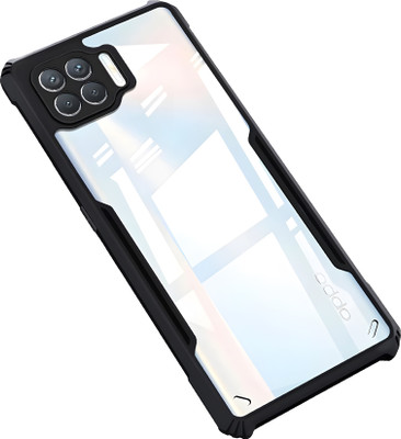 ADITI Designs Back Cover for OPPO F17(Black, Camera Bump Protector, Pack of: 1)