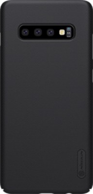 star craftune Back Cover for Samsung Galaxy S10 Nillkin Super Frosted Shield Pro Soft Border Shock Absorb | Raised Edge(Black, Grip Case, Pack of: 1)