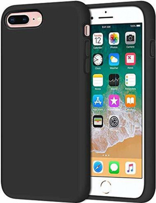 SRT Back Cover for Apple iPhone 8 Plus(Black, Matte Finish, Silicon, Pack of: 1)