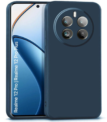 Bigil Back Cover for Realme 12 5G, Plain Candy Case with Camera Protection(Blue, Flexible, Pack of: 1)