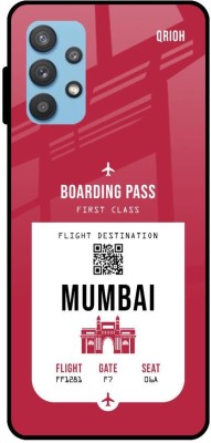 QRIOH Mumbai City Glass Back Cover for Samsung Galaxy A52s 5G(Red, Grip Case, Pack of: 1)