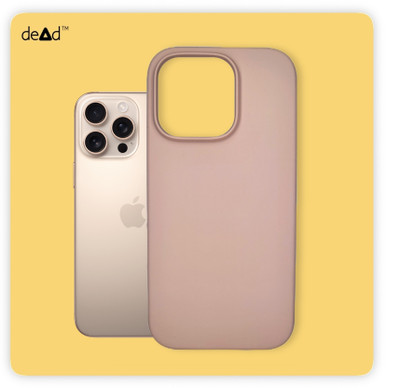 dead Back Cover for APPLE iPhone 16 Pro Max(Pink, Grip Case, Silicon, Pack of: 1)