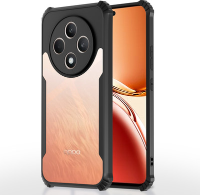 GLOBAL NOMAD Back Cover for Oppo Reno 12f 5G(Black, Grip Case, Pack of: 1)