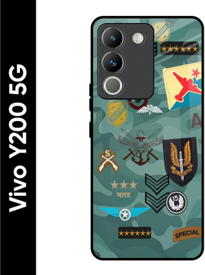 Hocopoco Back Cover for Vivo Y200 5G(Green, Grip Case, Pack of: 1)