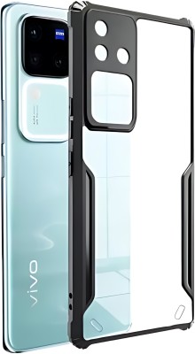 Techforce Back Cover for Vivo V30 Pro 5G, back case cover(Black, Transparent, Shock Proof, Pack of: 1)