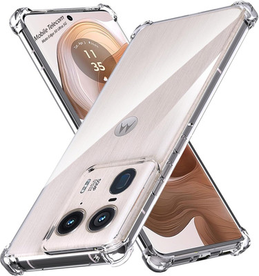S-Softline Back Cover for Moto Edge 50 Ultra : :Gloss Finish Boom TPU(Transparent, Silicon)