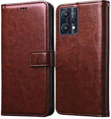 Takshiv Deal Flip Cover for Realme 9 Pro Plus 5G(Brown, Dual Protection, Pack of: 1)