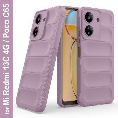 Zapcase Back Cover for Redmi 13C 4G(Purple, 3D Case, Silicon, Pack of: 1)