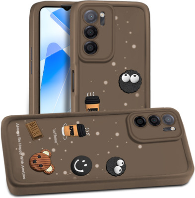 AESTMO Back Cover for Oppo A53S 5G(Brown, 3D Case, Silicon, Pack of: 1)