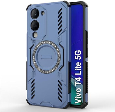 KWINE CASE Back Cover for Vivo T4 Lite 5G(Blue, Rugged Armor, Pack of: 1)