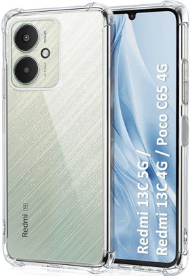 EitanshaKart Back Cover for Redmi 13C 5G, POCO M6 5G, POCO M6(Transparent, Flexible, Pack of: 1)