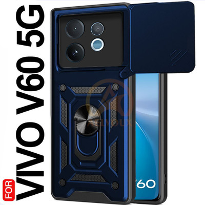 AelVouX Back Cover for Vivo V60 5G(Blue, Slider, Pack of: 1)