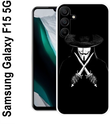 SKYBRUFAN Back Cover for Samsung Galaxy F15 5G(Black, White, Silicon, Pack of: 1)