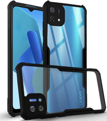 SMARTPOCKET Back Cover for Oppo A16E(Black, Shock Proof, Pack of: 1)
