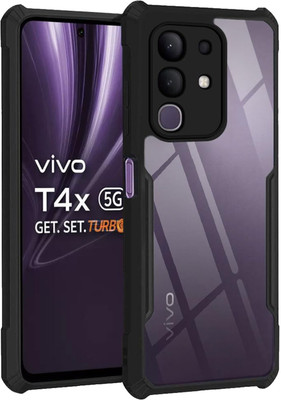 NSTAR Back Cover for Vivo T4x 5G, Vivo T4X 5G, (IPK)(Transparent, Shock Proof, Pack of: 1)