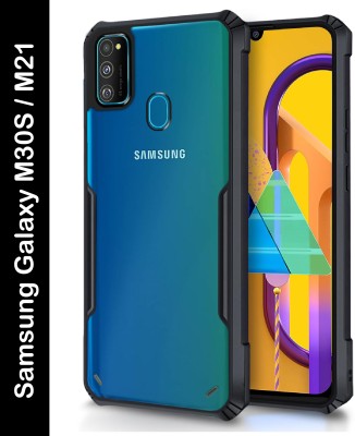 ADI Creations Back Cover for Samsung Galaxy M30s, SAMSUNG Galaxy M21, Samsung Galaxy M21 2021 Edition(Black, Transparent, Camera Bump Protector, Pack of: 1)