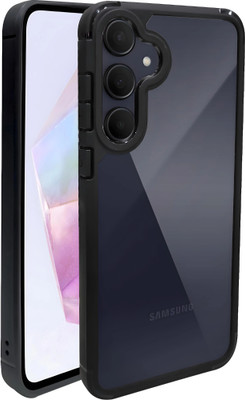 Artistque Back Cover for Samsung Galaxy A35 5G(Transparent, Black, Shock Proof, Silicon, Pack of: 1)