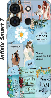 Kotuku Back Cover for Infinix SMART 7 Jesus God Back Cover(Multicolor, Dual Protection, Silicon, Pack of: 1)