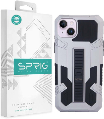 65% OFF on Sprig Armor with Stand Back Cover for Apple iPhone 15, iPhone 15(Silver, Matte Finish, Pack of: 1)