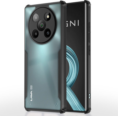 Pikkme Back Cover for Lava Agni 2 5G(Black, Camera Bump Protector, Pack of: 1)