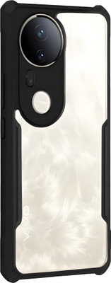 Techforce Back Cover for Vivo T4 Ultra (5G)-IP107(Transparent, Black, Flexible, Pack of: 1)