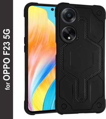 Zapcase Back Cover for OPPO F23 5G(Black, Grip Case, Silicon, Pack of: 1)