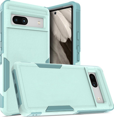 Wellpoint Back Cover for Plain Cases & Covers For Google Pixel 7A 5G Armor Black Mobiles Accessories(Green, Grip Case, Pack of: 1)