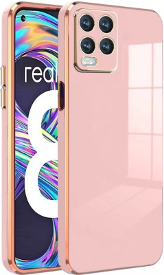 KARWAN Back Cover for Realme 8 5G(Pink, Shock Proof, Silicon, Pack of: 1)