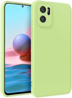 WellWell Back Cover for MI REDMI 11 PRIME 5G ( Liquid Silicone )(Green, Grip Case, Silicon, Pack of: 1)