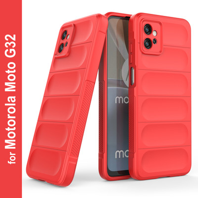 GLOBAL NOMAD Back Cover for Motorola G32(Red, Grip Case, Silicon, Pack of: 1)