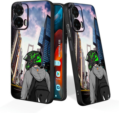 CLASSYPRINT Back Cover for Motorola Moto G35 5G(Black)