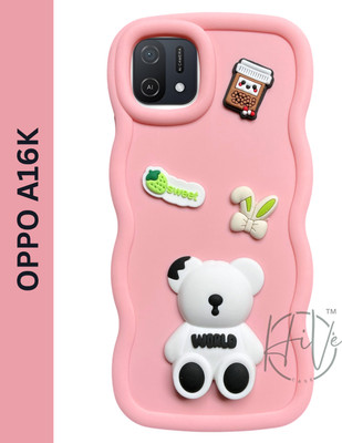 Hive Back Cover for Oppo A16K(Pink, Grip Case, Silicon, Pack of: 1)